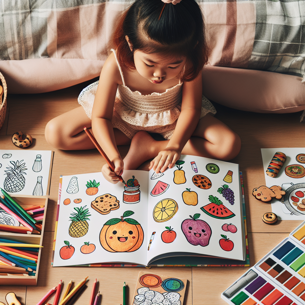 Meningkatkan Kreativitas Anak Melalui Aktivitas Mewarnai Gambar Makanan