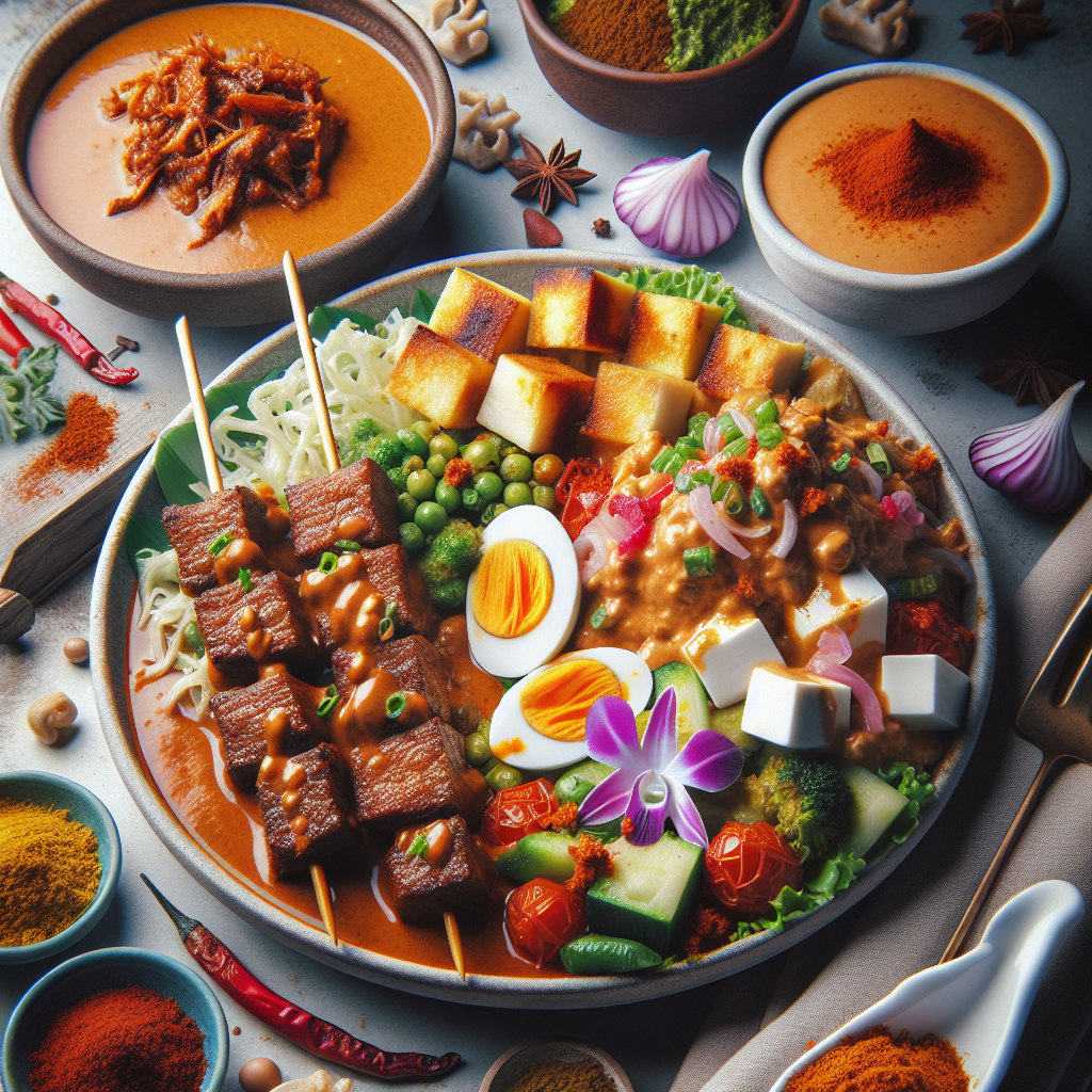 Nikmati Keunikan Kuliner Indonesia Lewat Sate Rendang dan Gado-Gado