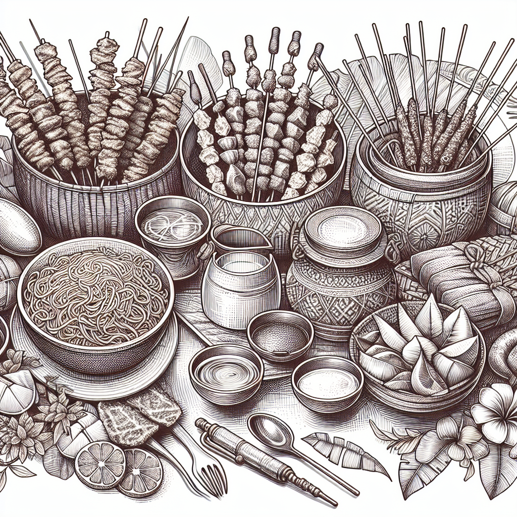 Exploring the Art of Indonesian Traditional Food Sketches: A Cultural